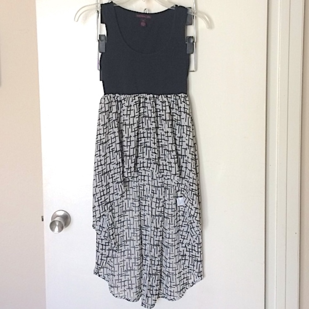 Material Girl long high low tank top XS